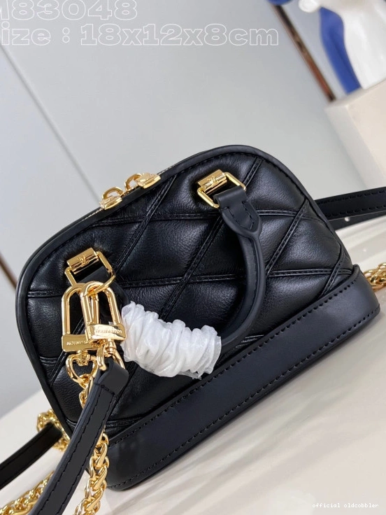 Official oldcobbler VUITTON Alma-18*12*8cm LOUIS Nano 0812